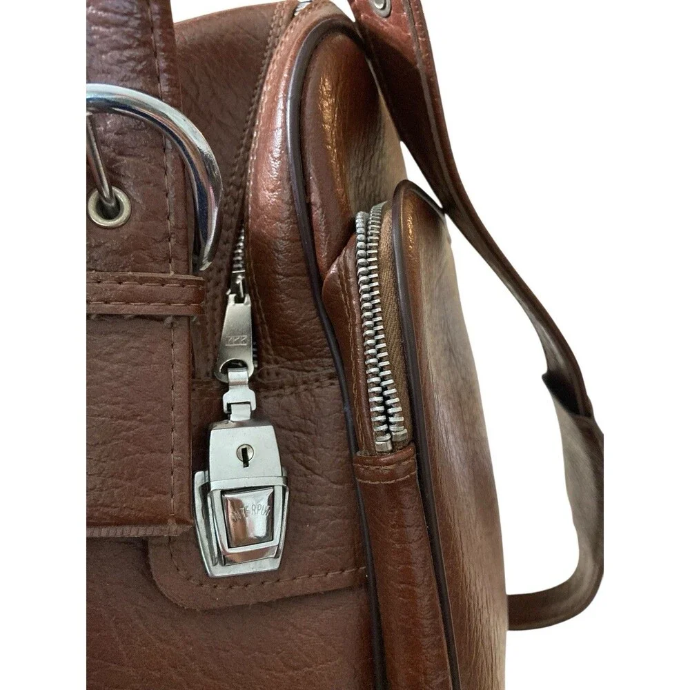 Interpur 1970s Crossbody Lugagge Vintage Bag With Lock And Key Made In Korea‎